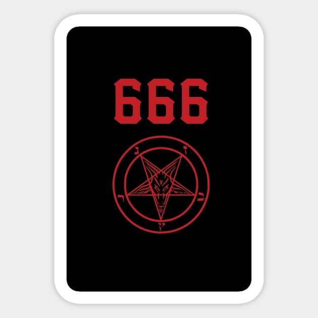 666 Sticker by Willy's1989